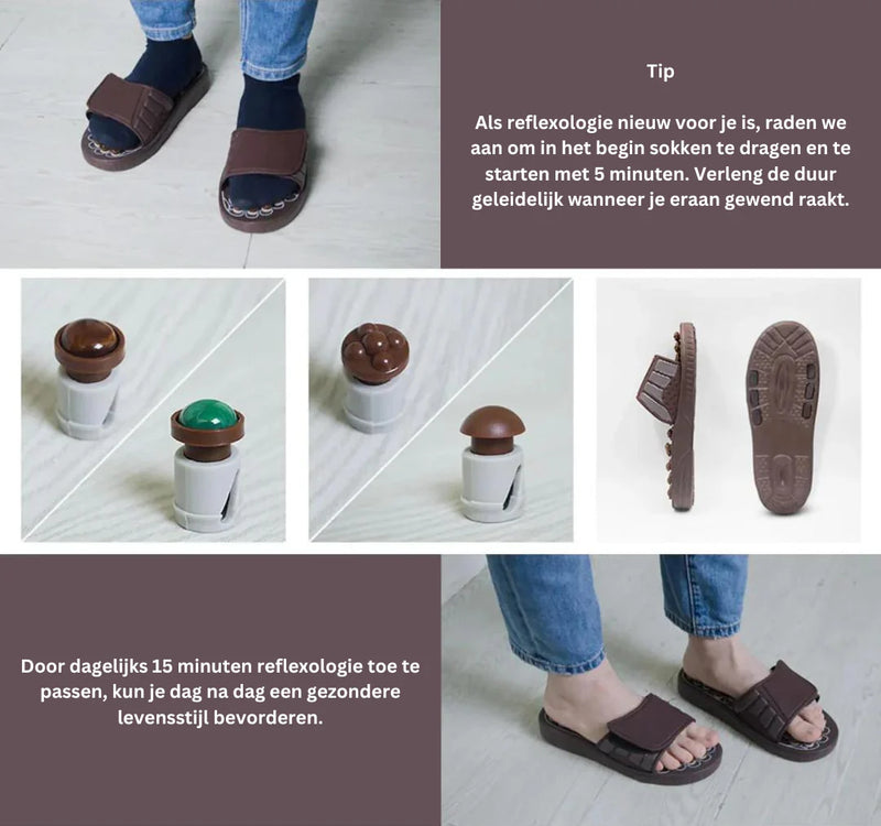 Telindo™ Luxe Acupressuur slippers