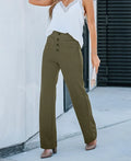 Telindo™ High-waisted Elastische Casual Broek