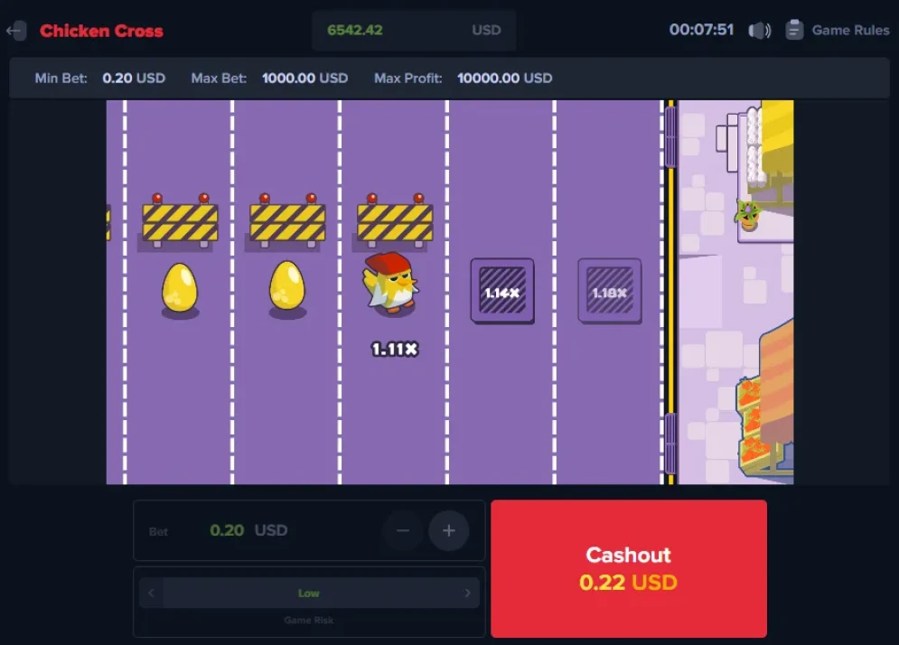 Chicken Cross gameplay