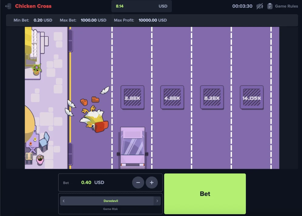 Chicken Cross Game